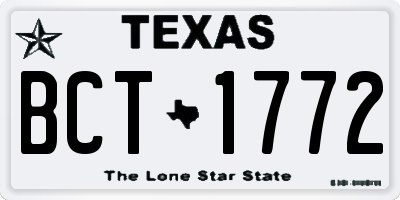 TX license plate BCT1772