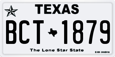 TX license plate BCT1879