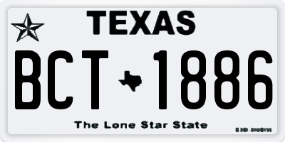 TX license plate BCT1886