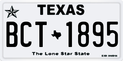 TX license plate BCT1895