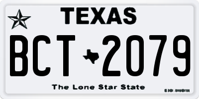 TX license plate BCT2079