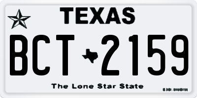 TX license plate BCT2159