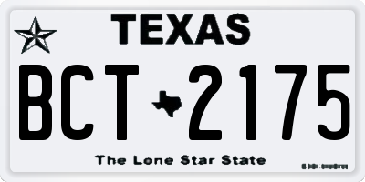 TX license plate BCT2175
