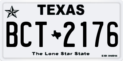 TX license plate BCT2176
