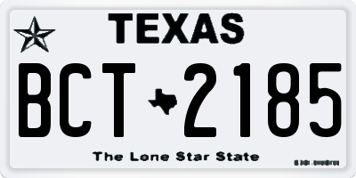 TX license plate BCT2185