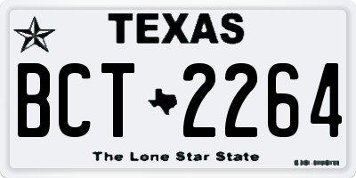 TX license plate BCT2264