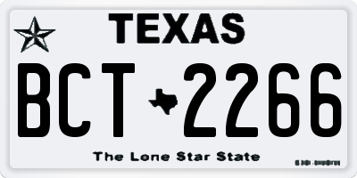 TX license plate BCT2266