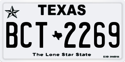 TX license plate BCT2269