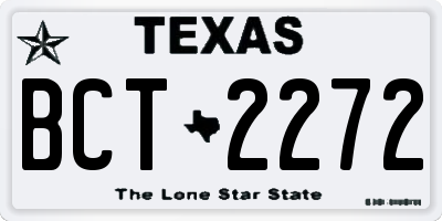 TX license plate BCT2272
