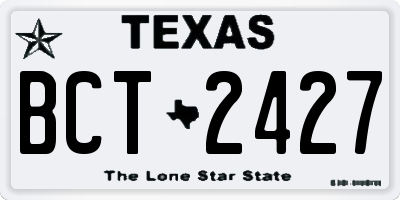 TX license plate BCT2427