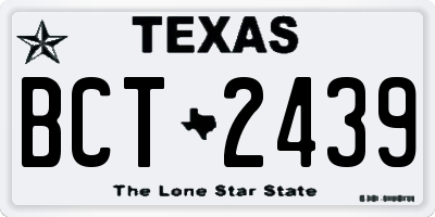 TX license plate BCT2439