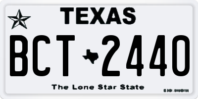 TX license plate BCT2440