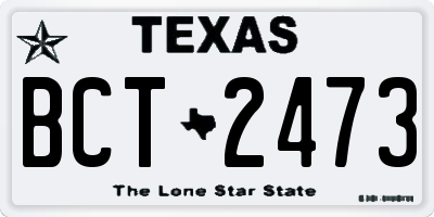 TX license plate BCT2473