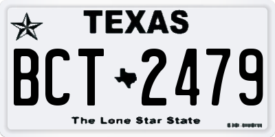 TX license plate BCT2479