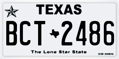 TX license plate BCT2486