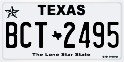TX license plate BCT2495