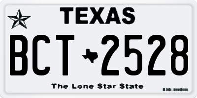 TX license plate BCT2528
