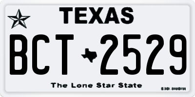 TX license plate BCT2529