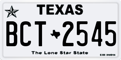 TX license plate BCT2545