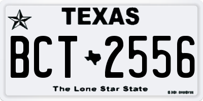 TX license plate BCT2556