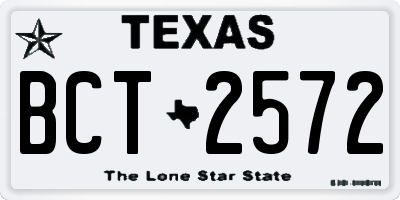 TX license plate BCT2572