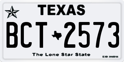 TX license plate BCT2573