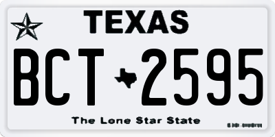 TX license plate BCT2595
