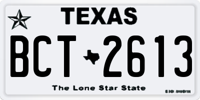 TX license plate BCT2613