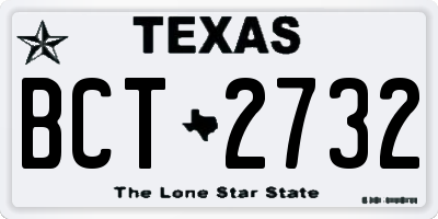 TX license plate BCT2732