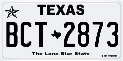 TX license plate BCT2873