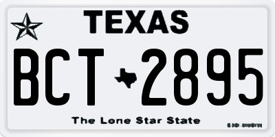 TX license plate BCT2895