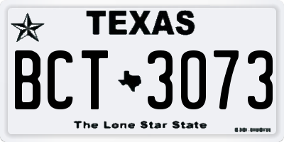 TX license plate BCT3073