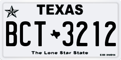 TX license plate BCT3212