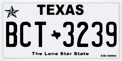 TX license plate BCT3239