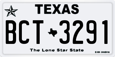 TX license plate BCT3291