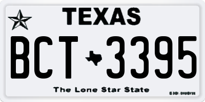 TX license plate BCT3395