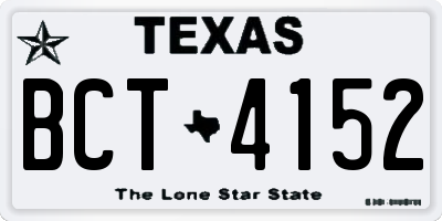 TX license plate BCT4152