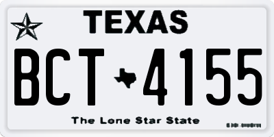 TX license plate BCT4155