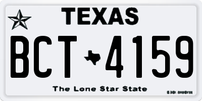 TX license plate BCT4159