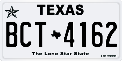 TX license plate BCT4162