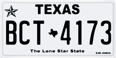 TX license plate BCT4173
