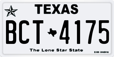 TX license plate BCT4175