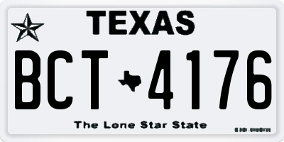 TX license plate BCT4176