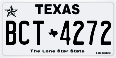 TX license plate BCT4272