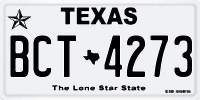 TX license plate BCT4273