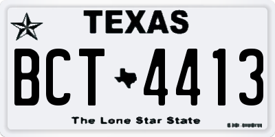 TX license plate BCT4413