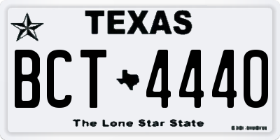 TX license plate BCT4440