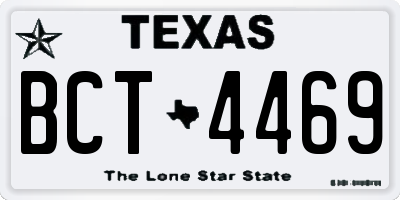 TX license plate BCT4469