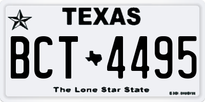 TX license plate BCT4495