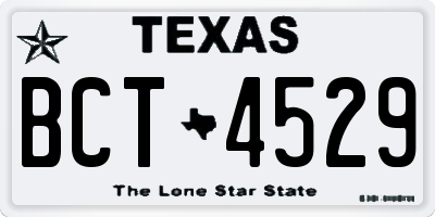 TX license plate BCT4529